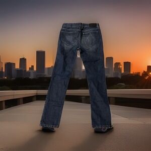 Rude Slouch Tapered Leg Jeans Men's 30x32 Blue Denim Pants button fly‎